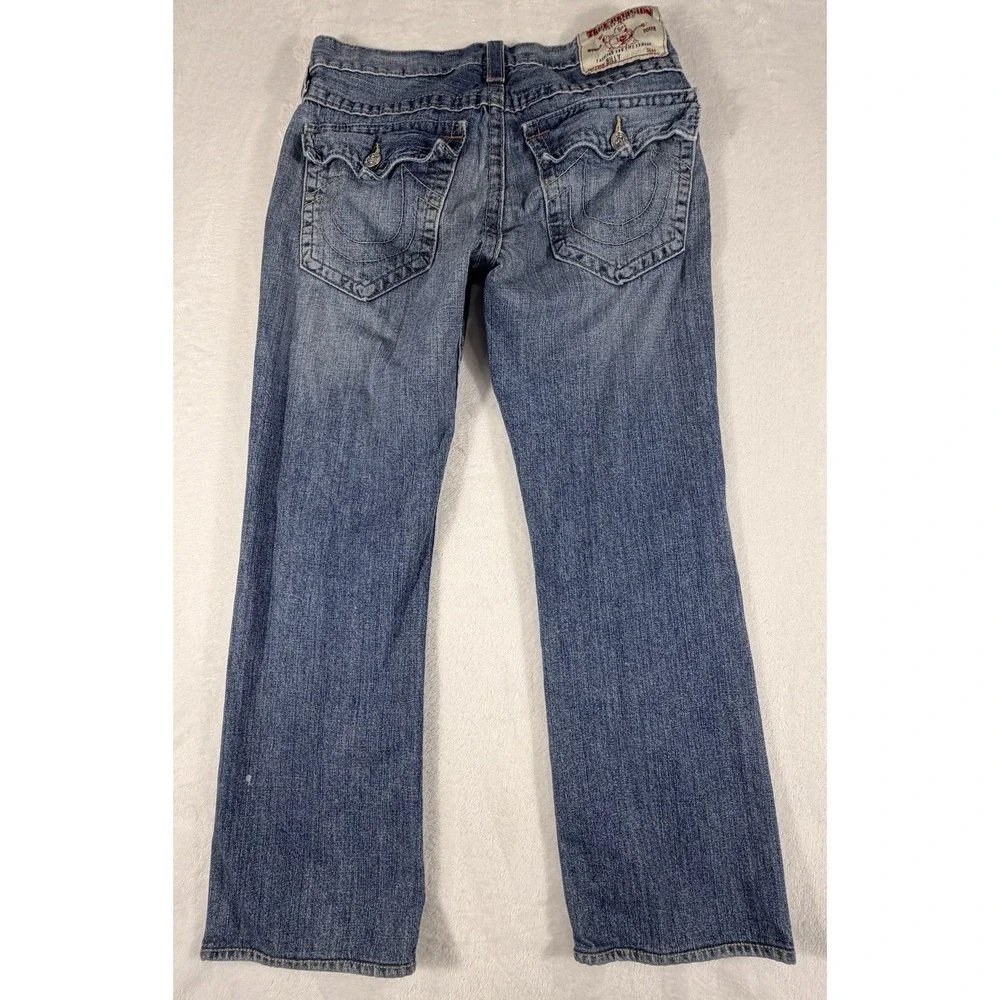True Religion Jeans Men's Sz 30 Billy Bootcut Denim Medium Wash Blue Made In USA
